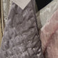 Prato Velvet Quilt Set Grey Charcoal with Metallic Dots Embroidered with Matching Shams