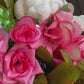 Zoey Blush Pink Faux Peony Flower Wreath  23" All Season Indoor Outdoor