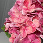 Ariane Lifelike Artificial Pink Burgundy Hydrangea Flowers 20” Real Touch, Set of 3, Faux Silk Stems for Wedding, Fall Décor, Home Styling, and Centerpieces