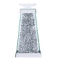 Ciara Contemporary Silver Crystal Candle Holder