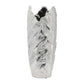 Scratched Leaf Silver Vase