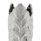 Scratched Leaf Silver Vase