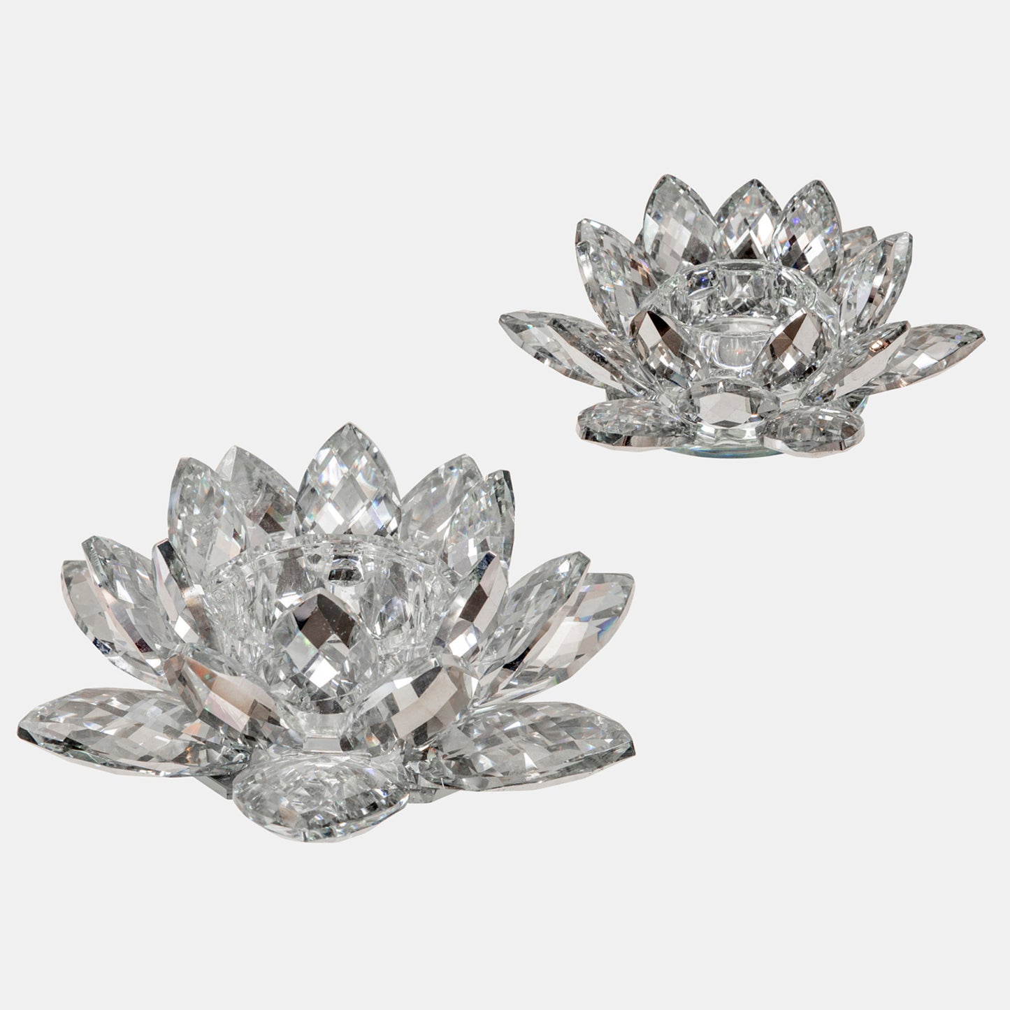 Crystal Lotus Candle Holder