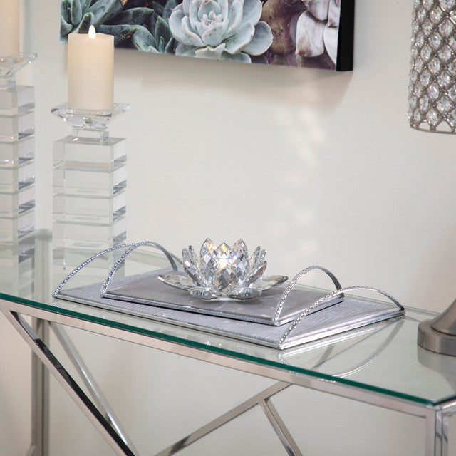 Crystal Lotus Candle Holder