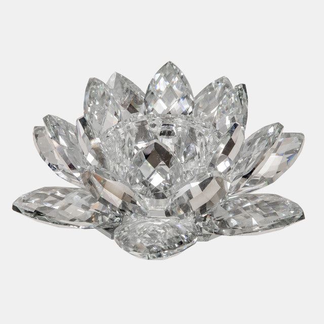 Crystal Lotus Candle Holder