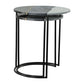 Round Metal Side Tables, Set of 2