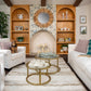 Gold Metal Rope Side Tables