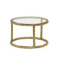Gold Metal Rope Side Tables