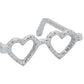 Silver Metal Heart Shaped Glasses