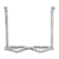 Silver Metal Heart Shaped Glasses