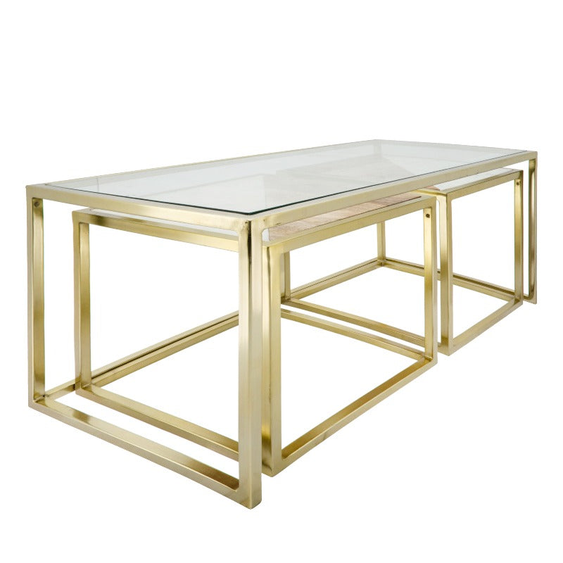 Gold Nesting Coffee Table