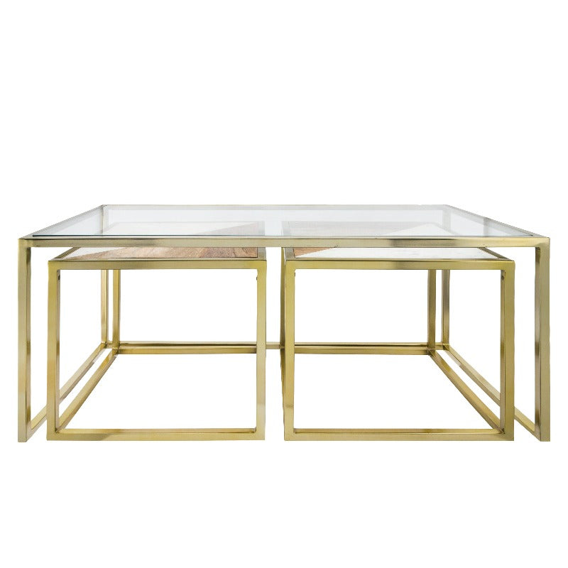 Gold Nesting Coffee Table