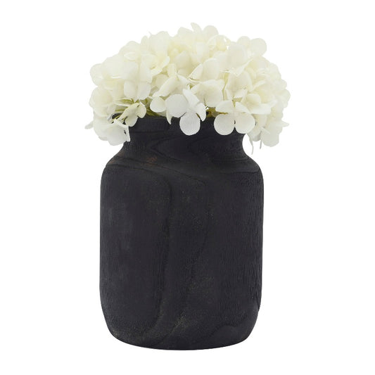 Paulownia Black Organic Vase