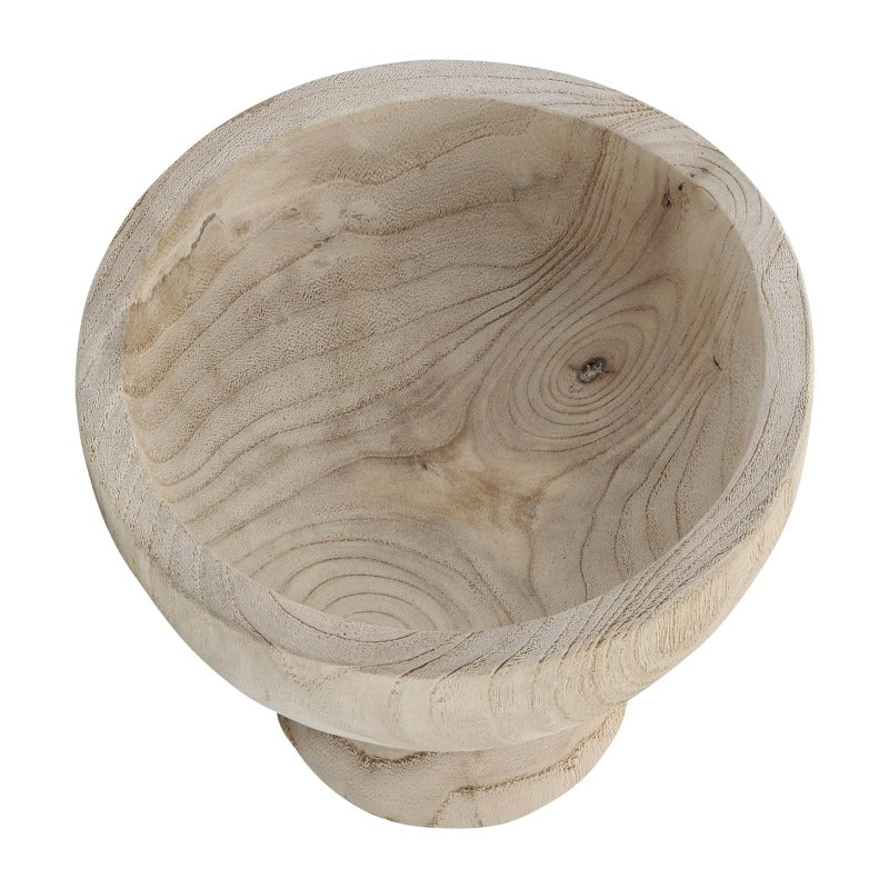 Natural Wood Bowl & Stand