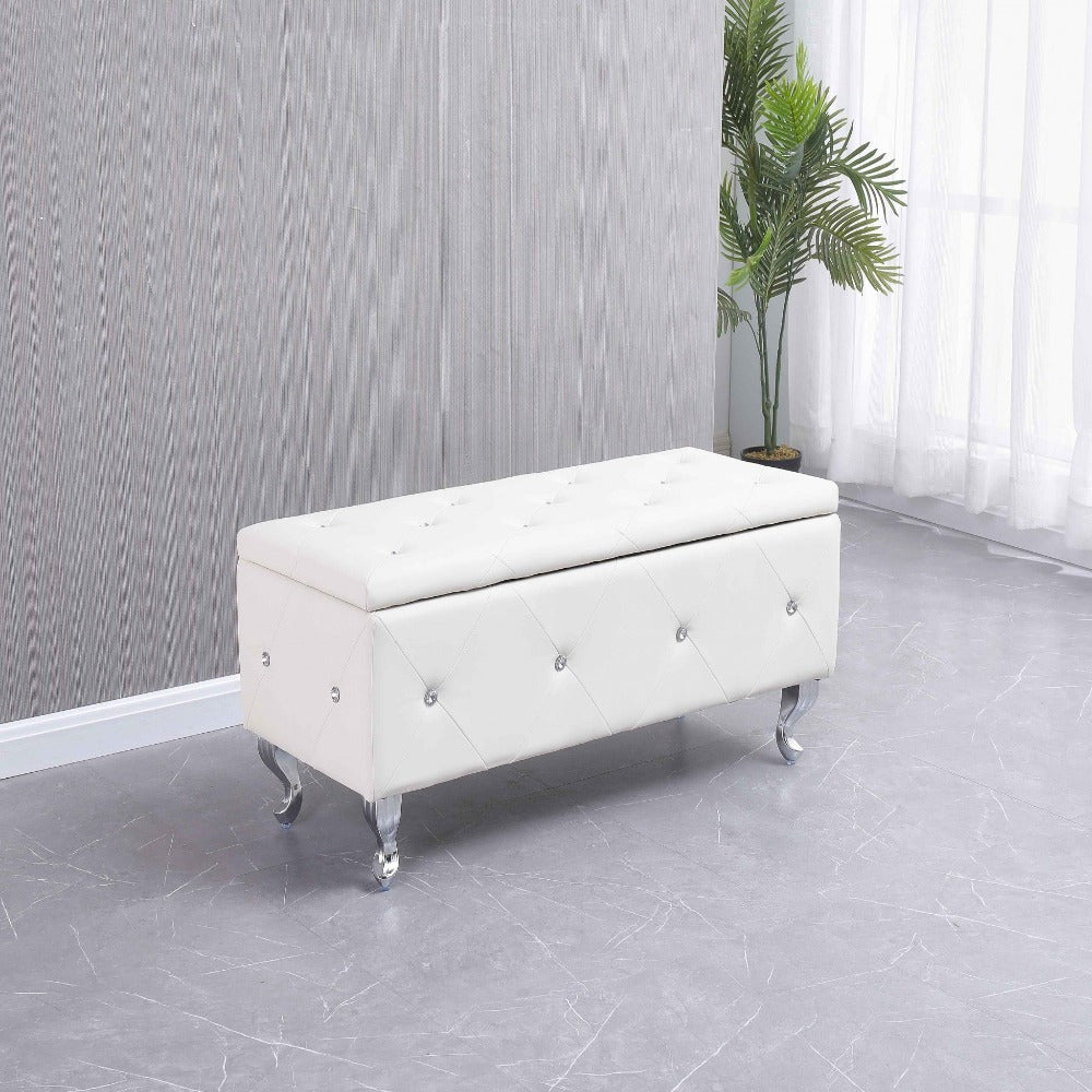 Florence Glam Tufted Storage Bench