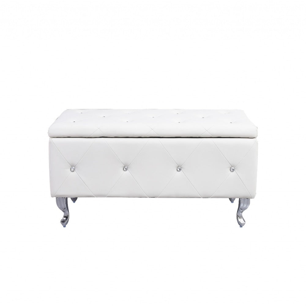Florence Glam Tufted Storage Bench