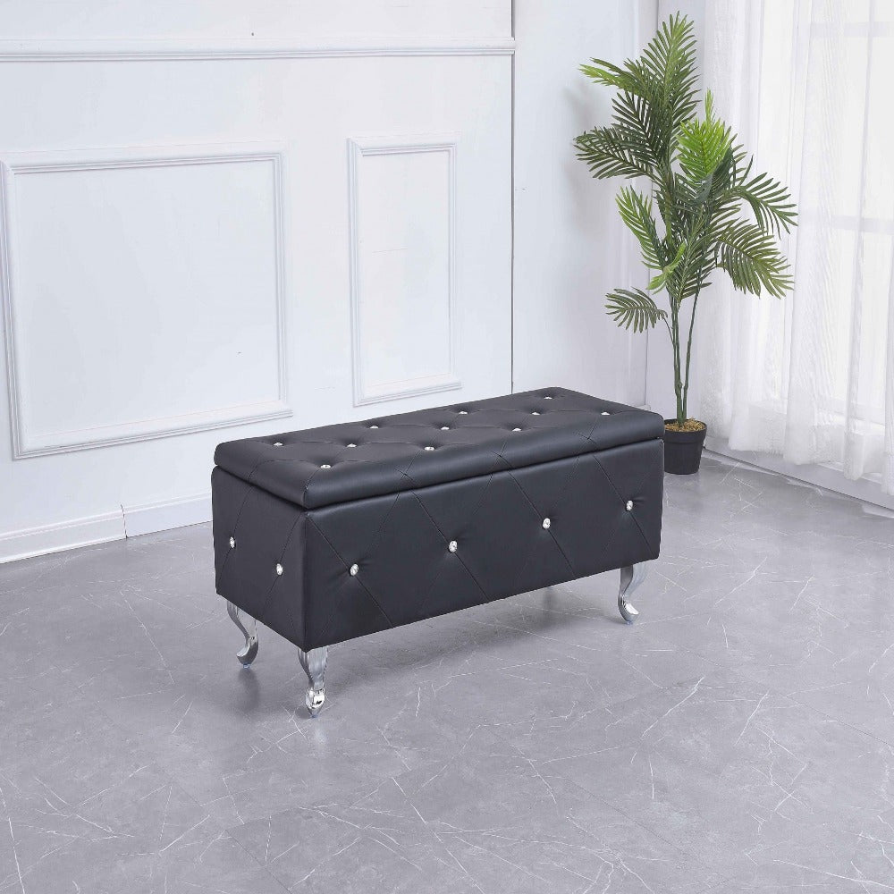 Florence Glam Tufted Storage Bench