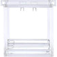 Ariana Silver Acrylic Serving Bar Cart