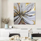 Golden Flower Hand Painted Foil Wall Art