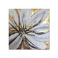 Golden Flower Hand Painted Foil Wall Art