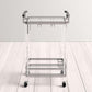 silver bar cart