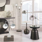 Double Orb Table Lamp On Marble Base