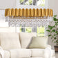 Dante II Antique Gold Rectangular Modern Chandelier
