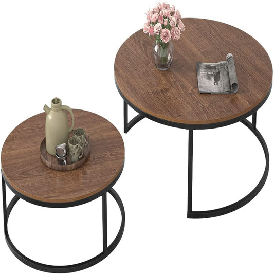 Ramona Modern Nesting Coffee Tables, Set of 2
