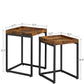 Natalie Rustic Brown Nesting Tables, Set of 2