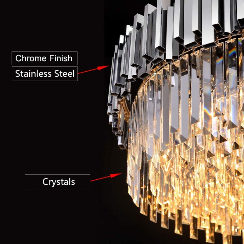 Dante III Round Modern Chandelier