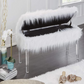 Totally Glam Faux Fur Bench