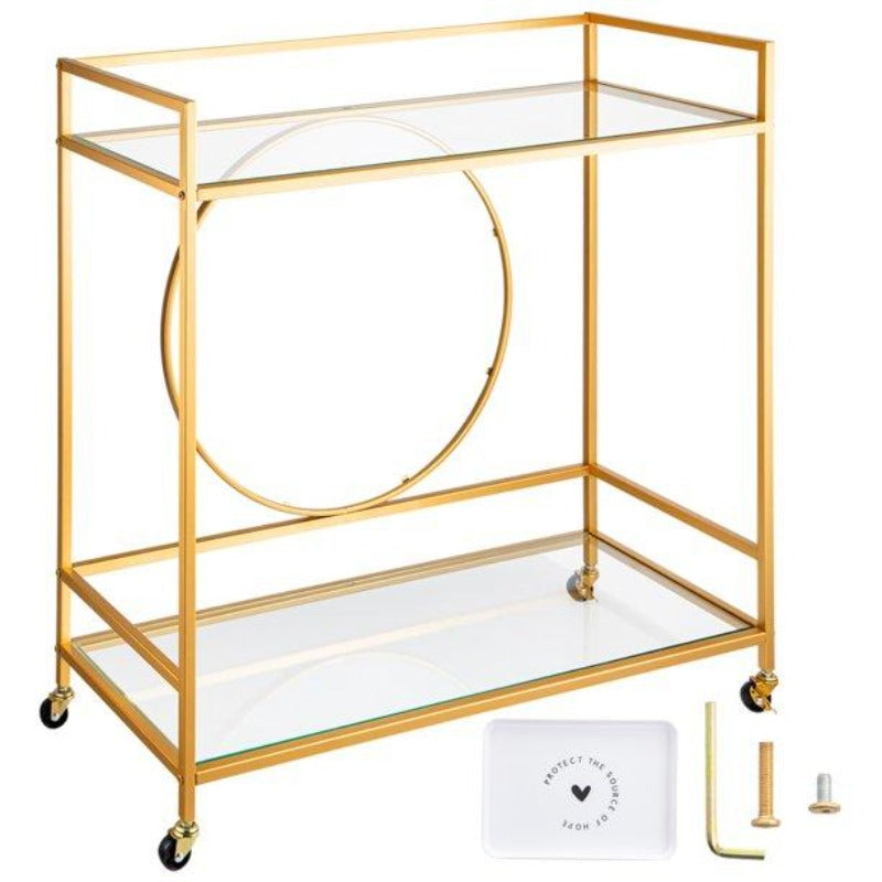 Sada Gold Serving Cart