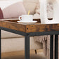 Natalie Rustic Brown Nesting Tables, Set of 2