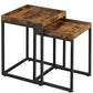 Natalie Rustic Brown Nesting Tables, Set of 2