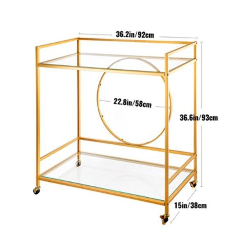 Sada Gold Serving Cart