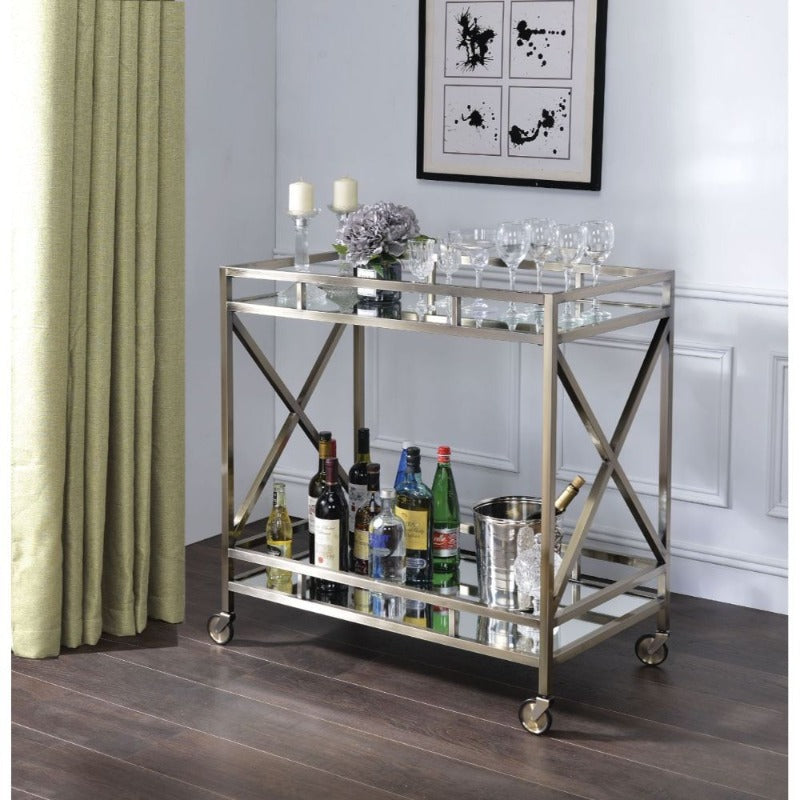 Kristensen Antique Gold Serving Cart