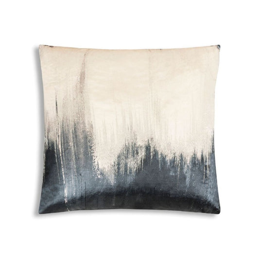 Capri Charcoal Embroidered Pillow