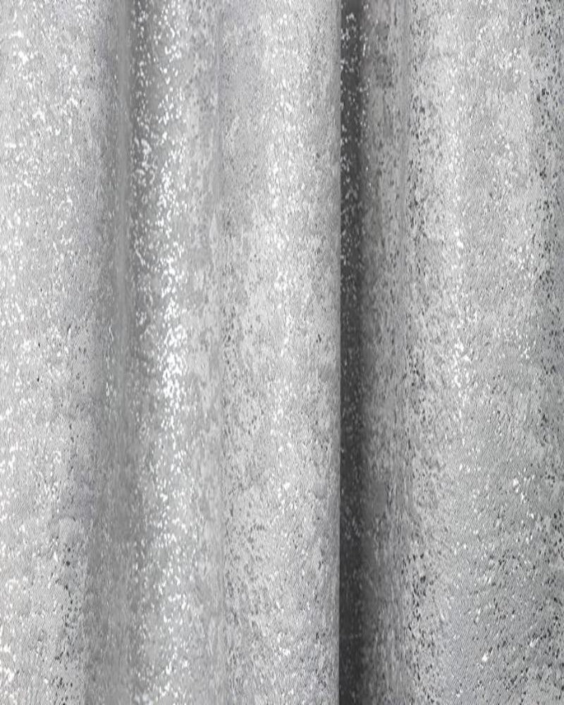 Bella Metallic Blackout Textured Curtains, 2 Panels