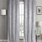 Bella Metallic Blackout Textured Curtains, 2 Panels