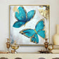 blue butterfly painting