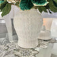 Totally Glam Aura Ginger Jar White Tall Vase for Flowers