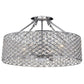 Ellis Contemporary Chrome Round Chandelier