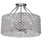 Ellis Contemporary Chrome Round Chandelier