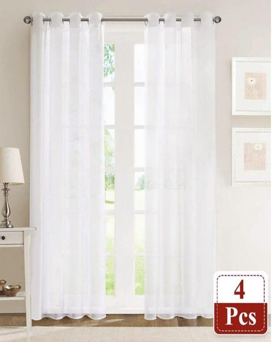 Layla Sheer Curtains, 4 Panels