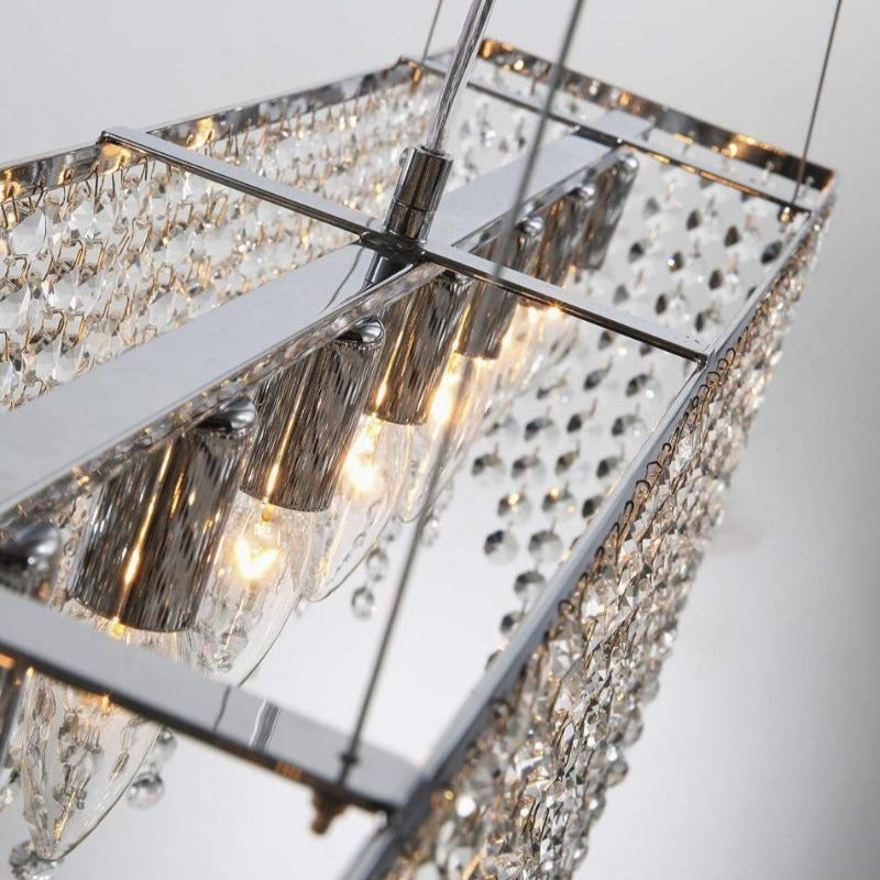 Agata Modern Glam Crystal Chandelier