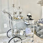 Isabella Silver Serving Bar Cart