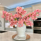 Silk Cherry Blossom Flower Branches, 40", Set of 3 Blush Pink