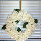 Silk Hydrangea Wreath, 18in