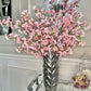 Silk Cherry Blossom Flower Branches, 36" Set of 3 Pink