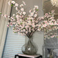 Light Pink Silk Cherry Blossom Flower Branches, 36", Set of 3